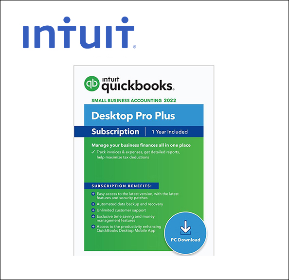 QuickBooks Desktop Pro Plus 2022 1 User Download(5100063)